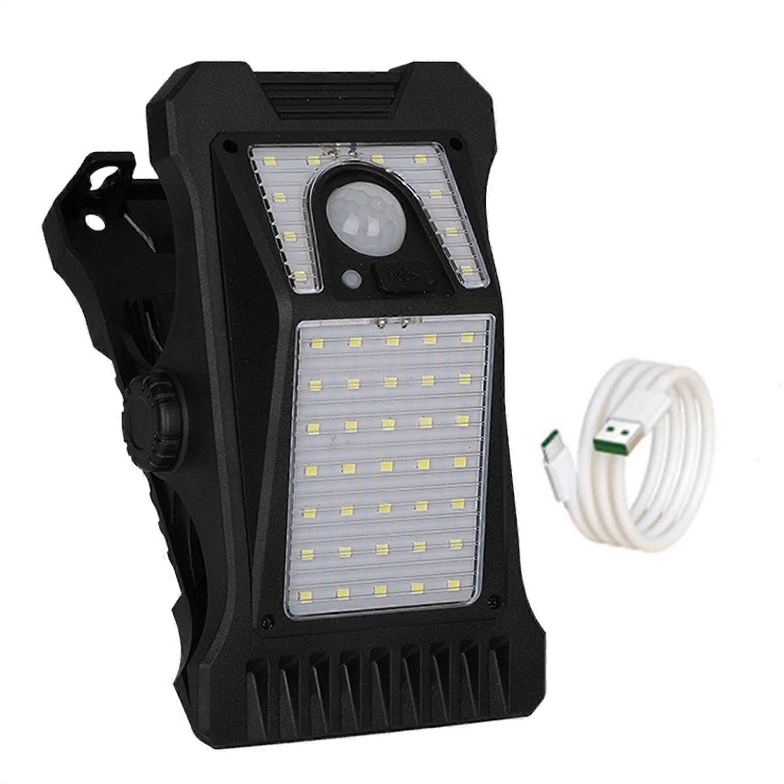 Solar Motion Sensor Lights with  Brightness, IP65 Waterproof, Solar and USB Charging for Outdoor Fence and Pathway