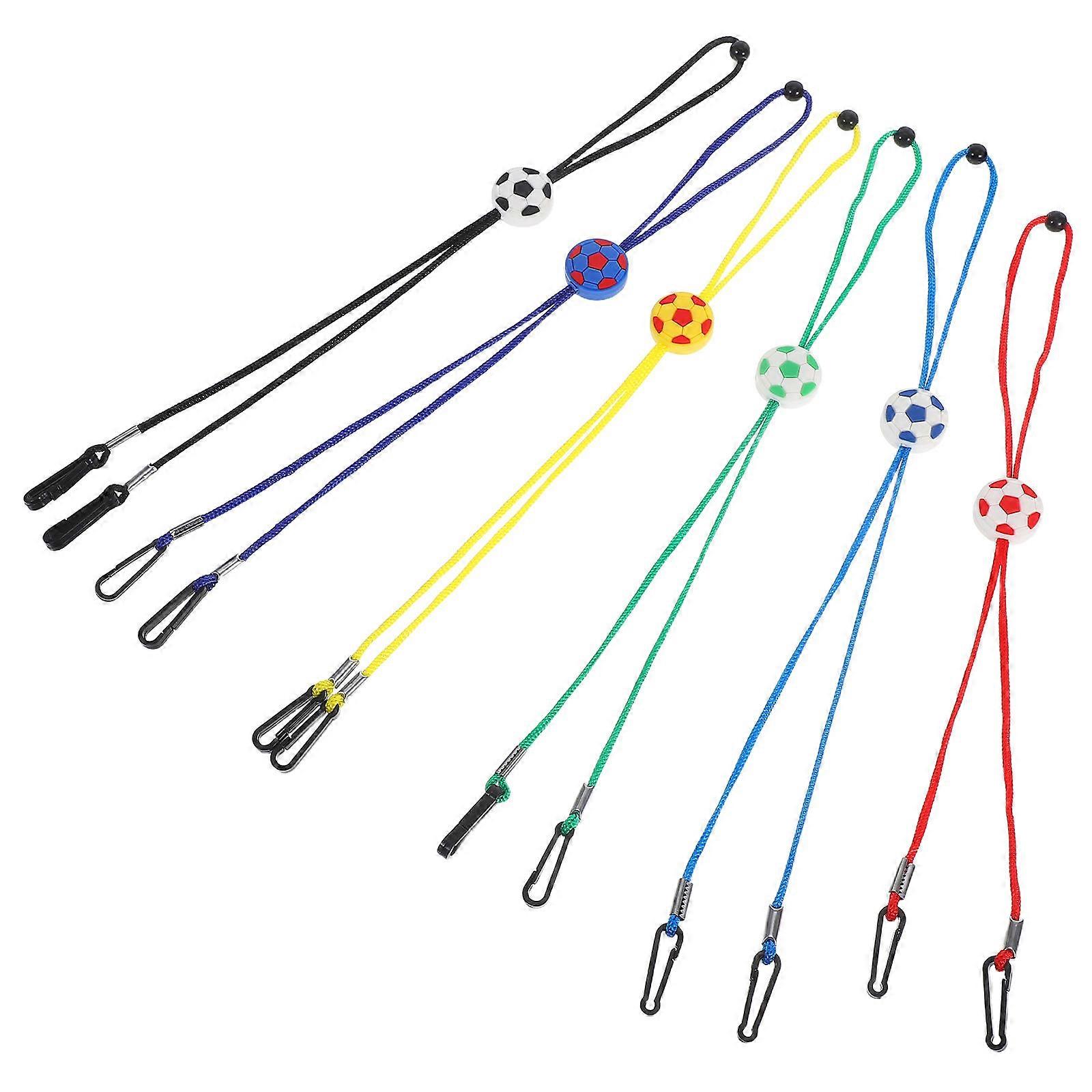 Children Adjustable Lanyard 6Pcs Cute Holder Neck Strap