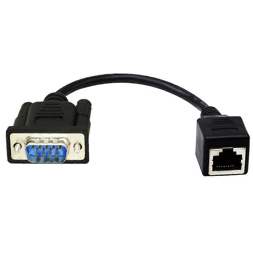 DB9 RS232 To RJ45 Extenders DB9 9Pin Serial Port Female To Male RJ45 CAT5 Ethernet