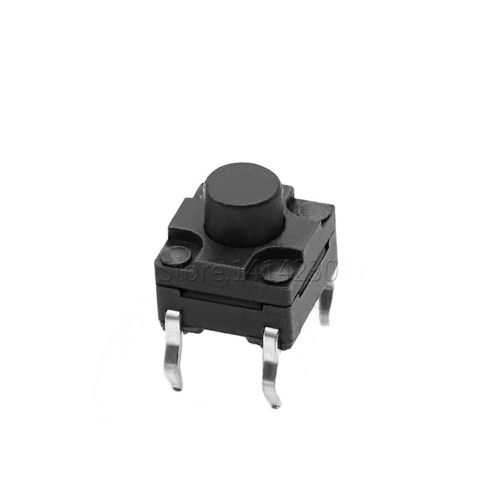 20Pcs 6x6mm Waterproof Tactile Switch 4Pin DIP Micro Buttons Dustproof Panel Switch 6x6x4.3/5/6/7/8MM