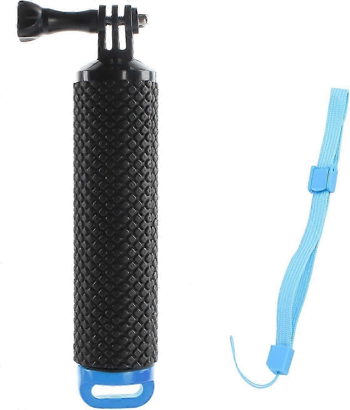 Blue Floating Handle Tripod Stick Waterproof Foam Grip Selfie Stick