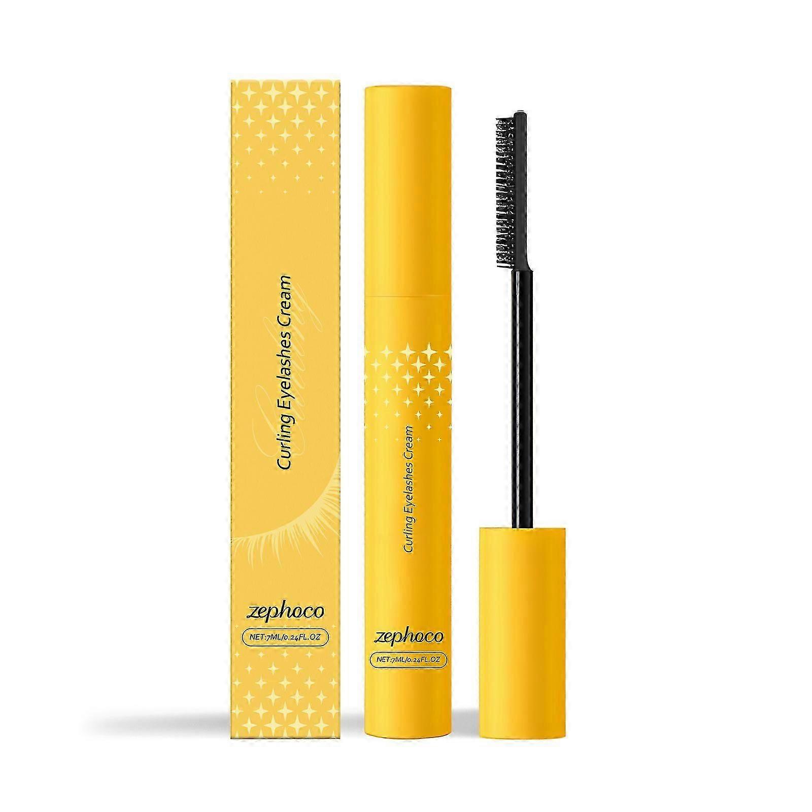 Long-Lasting Smudge-Proof Curling Mascara with Natural Length & Volume  Precise Brush for All-Day, Effortless Lash Enhancement, Portable for Daily Use