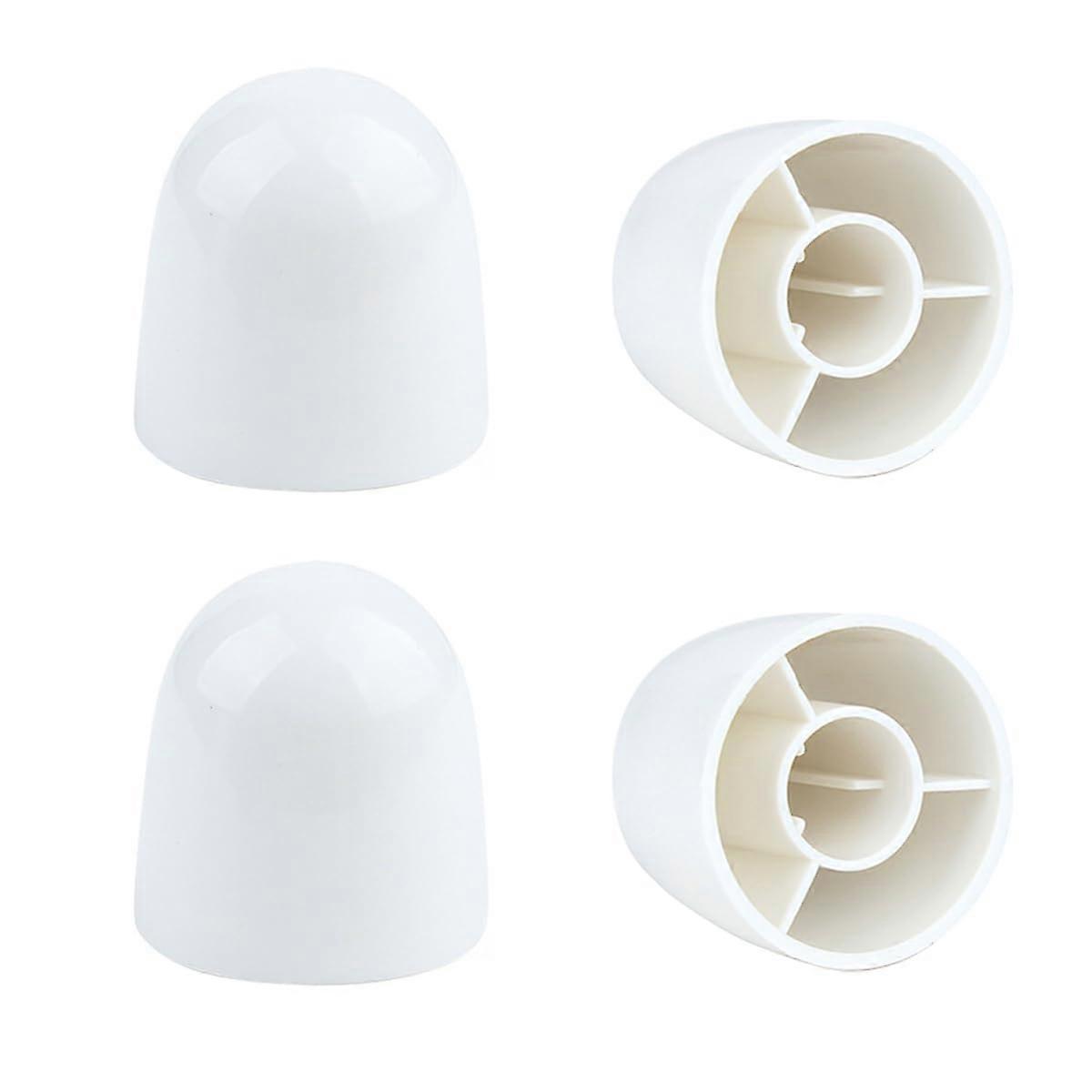 4 Pack Universal Toilet Bolt Caps with Secure ScrewOn Design and Rust Protection