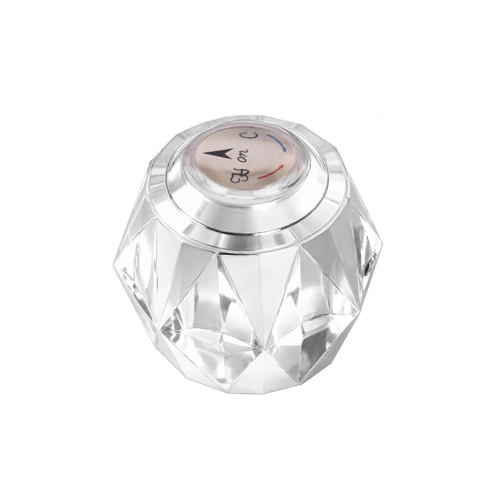 Handle Replacement Crystal Knob Hot and Cold Diamond Cut Fits RP2389 Single Handle for Delta Faucet