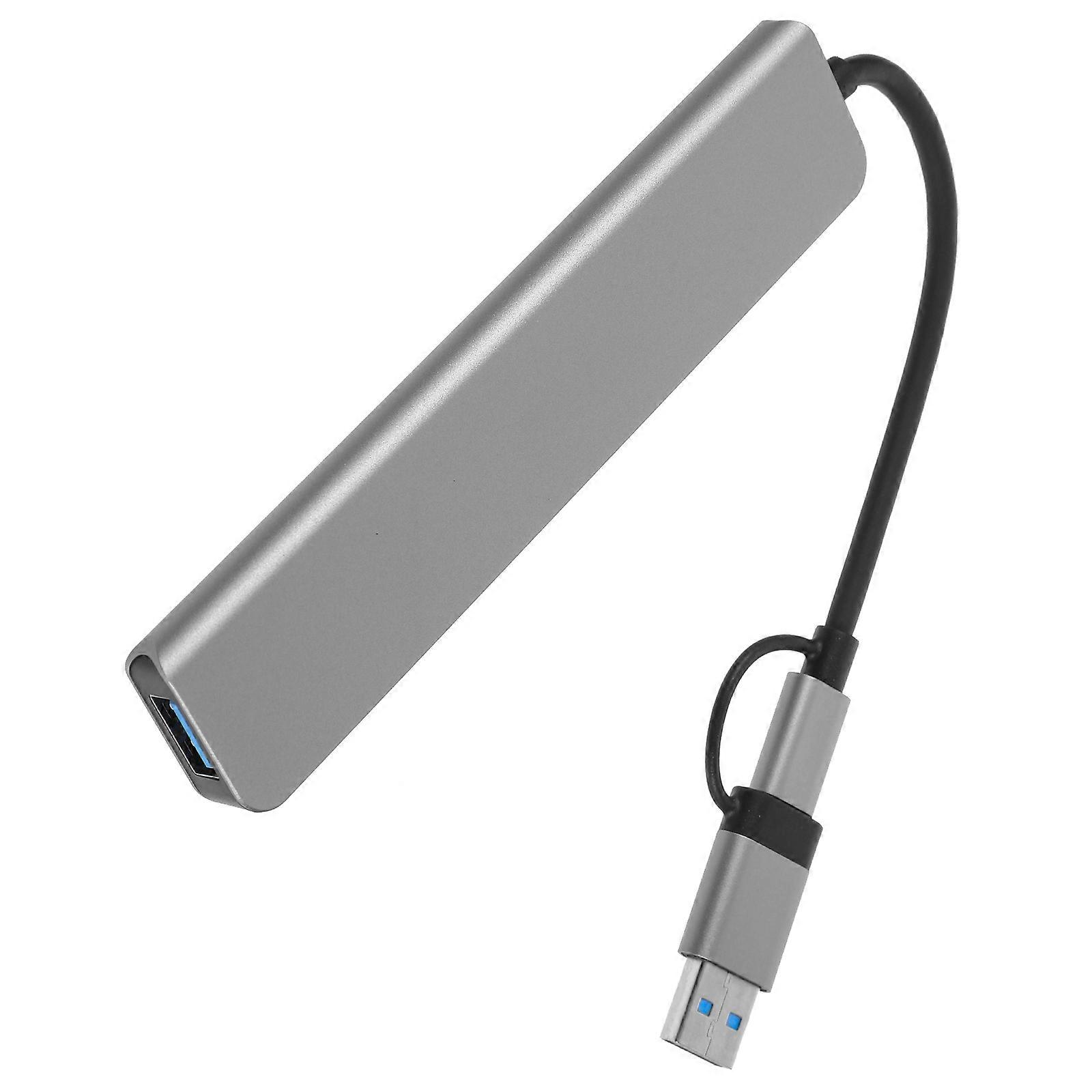 Type-C Docking Station USB Hub For Computer Use With ABS Material Rectangle Style 1Pcs Supporting Data Transfer