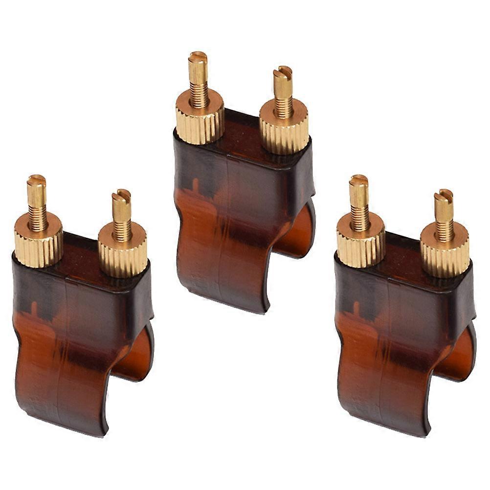 Erhu Fine Tuners Brass String Adjusters for Practical 3Pcs Set Assorted Color