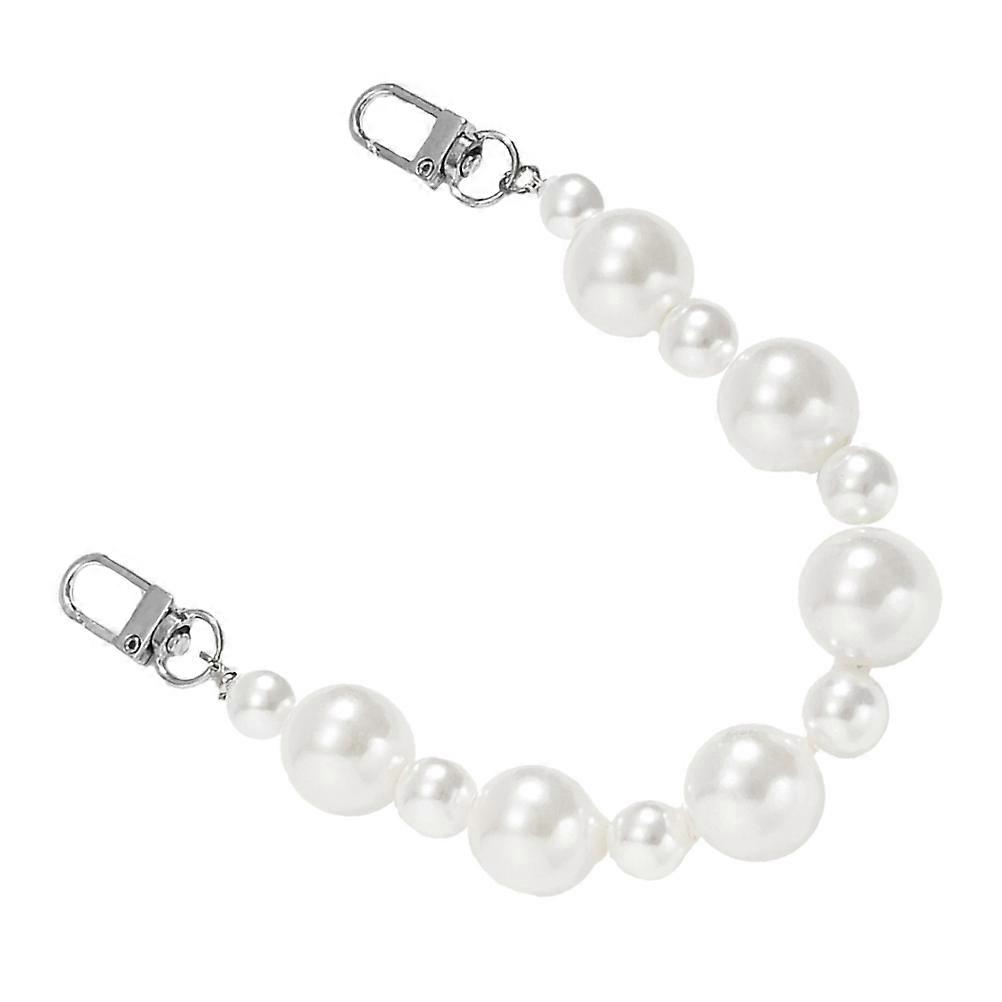 DIY Bag Chain Pearl Strap with 1Pcs Delicate Silver Handbag Accessory