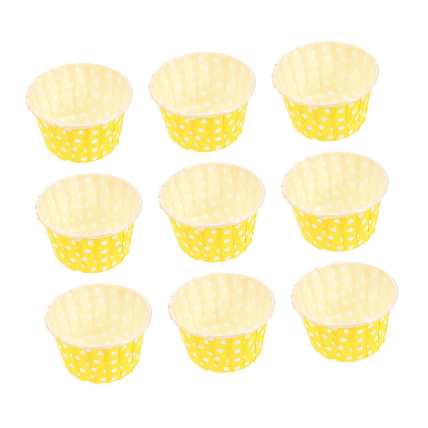 100pcs Mini Cupcake Liners Elegant Disposable Baking Cups for Muffins and Party Use