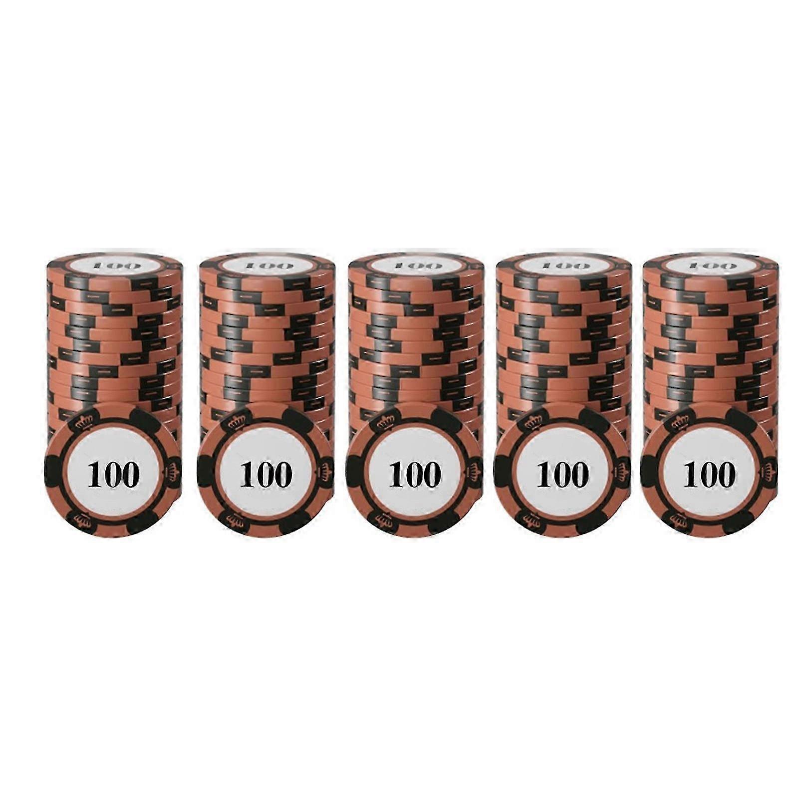 2025 20pcs Poker Chip Set for Professional Game Use and Counting