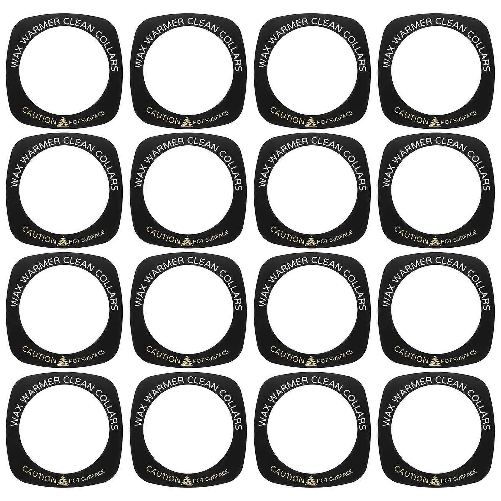 Waxing Machine Pads Protective Ring for Wax Warmer 20Pcs Black Plastic
