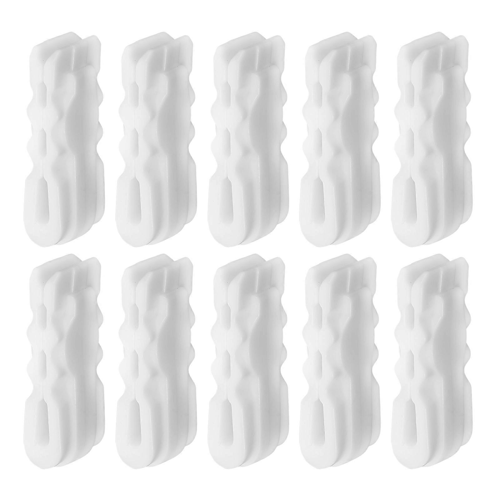 Versatile Vacuum Sealer Bag Clips for Packing 50Pcs White Plastic