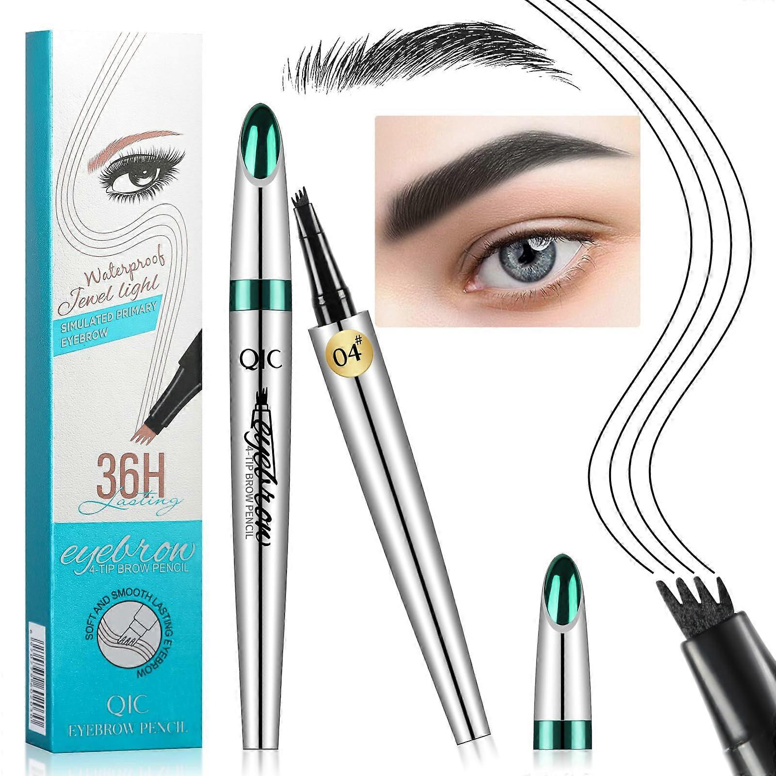 Waterproof Microblading Eyebrow Pen with MicroFork Tip for LongLasting Natural HairLike Strokes