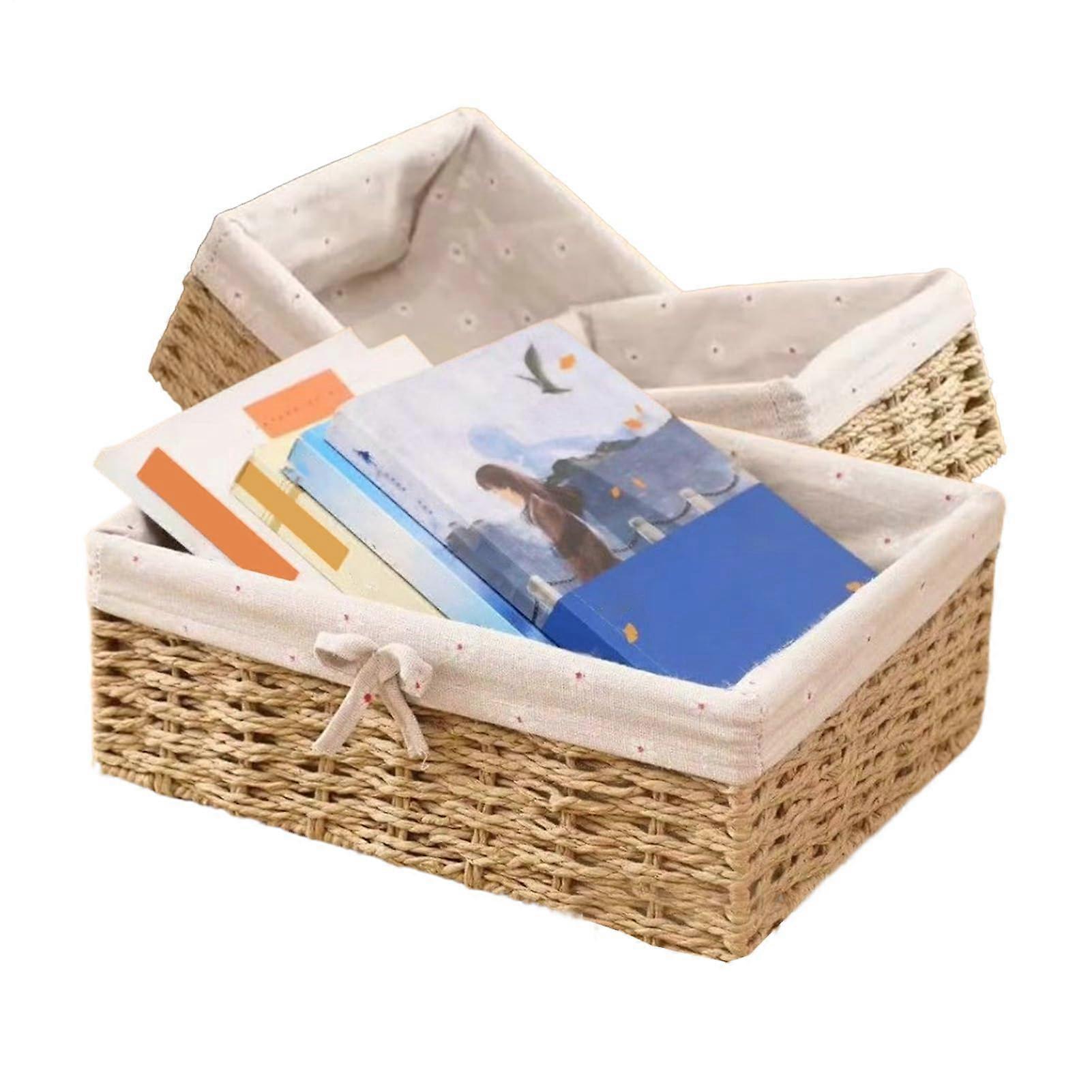 Bread Basket Set, Handwoven Wicker with Breathable Rattan Design for Rustic Kitchen and Bakery