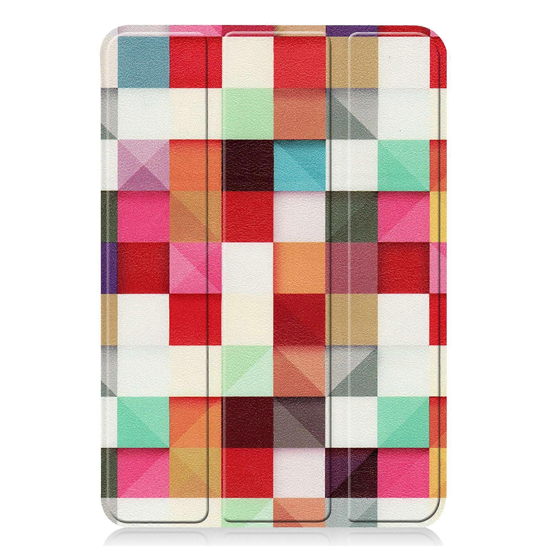 Tri-Fold Stand Design Dustproof Pattern Printing Leather Tablet Case Cover for iPad mini (2024)/mini