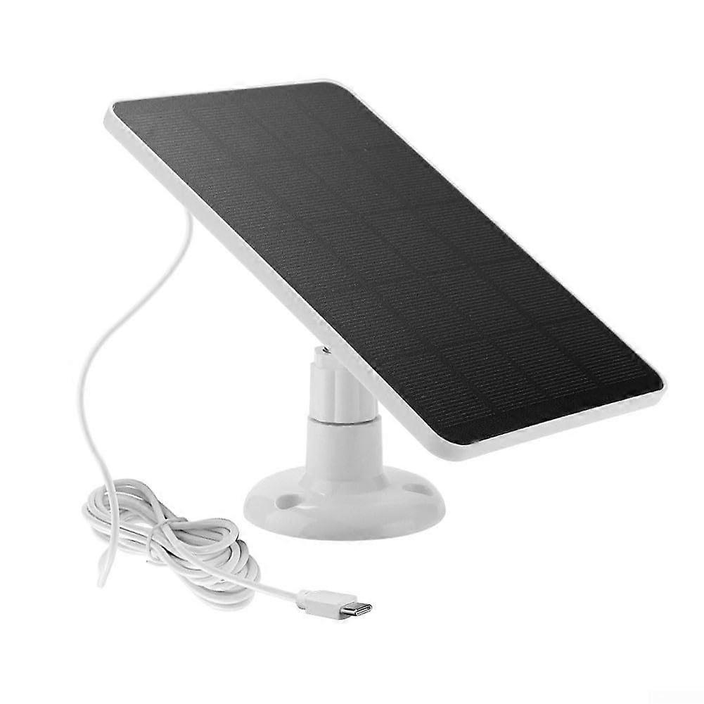 Solar Panel for Blink Security Camera, 4W Monocrystalline, Weatherproof, Adjustable Mount, White