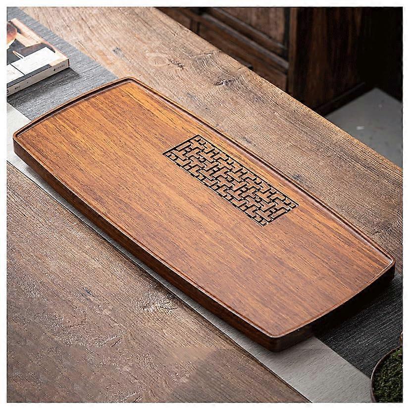Large Wooden Kung Fu Tea Tray with Fast Drainage, Rectangular DualPurpose Design for Home