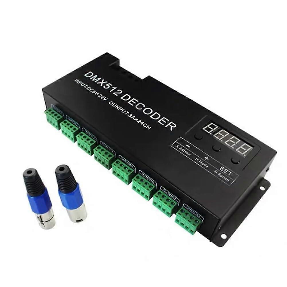 Digital 24CH RGBW DMX512 LED Decoder Controller for MultiChannel RGBW LED Strip Lighting