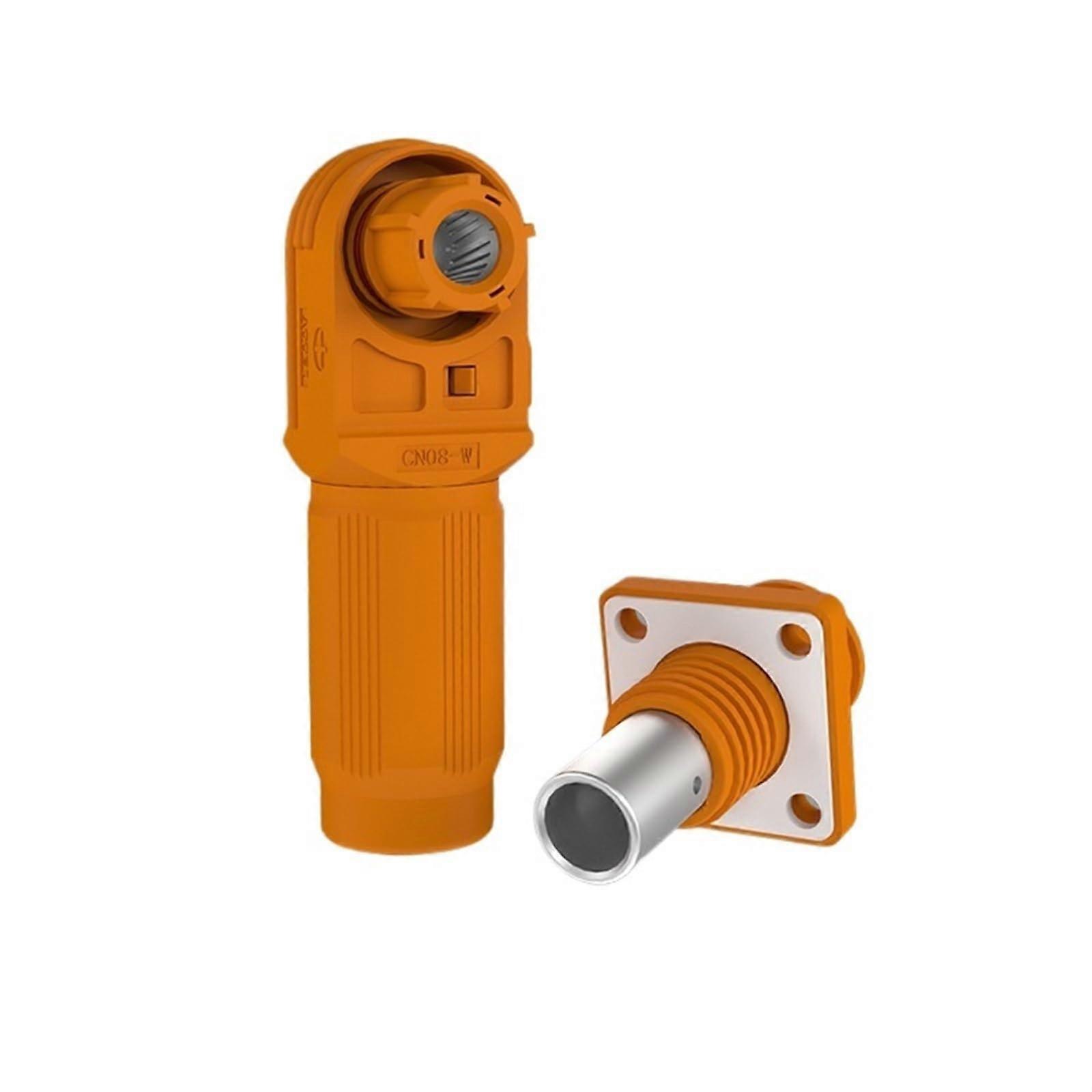 200A Single Core Energy Storage Connector Waterproof  Current Power Plug for Cabinets Orange