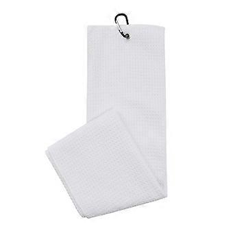 Golf Towel with Carabiner Microfiber Waffle Texture Cleaning Towel