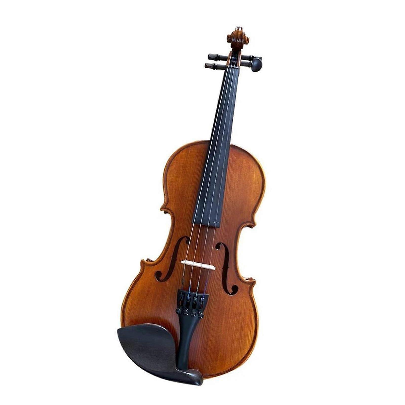 Professional 4/4 Violin Black Flame Handmade Warm Round Tone for Practice and Performance