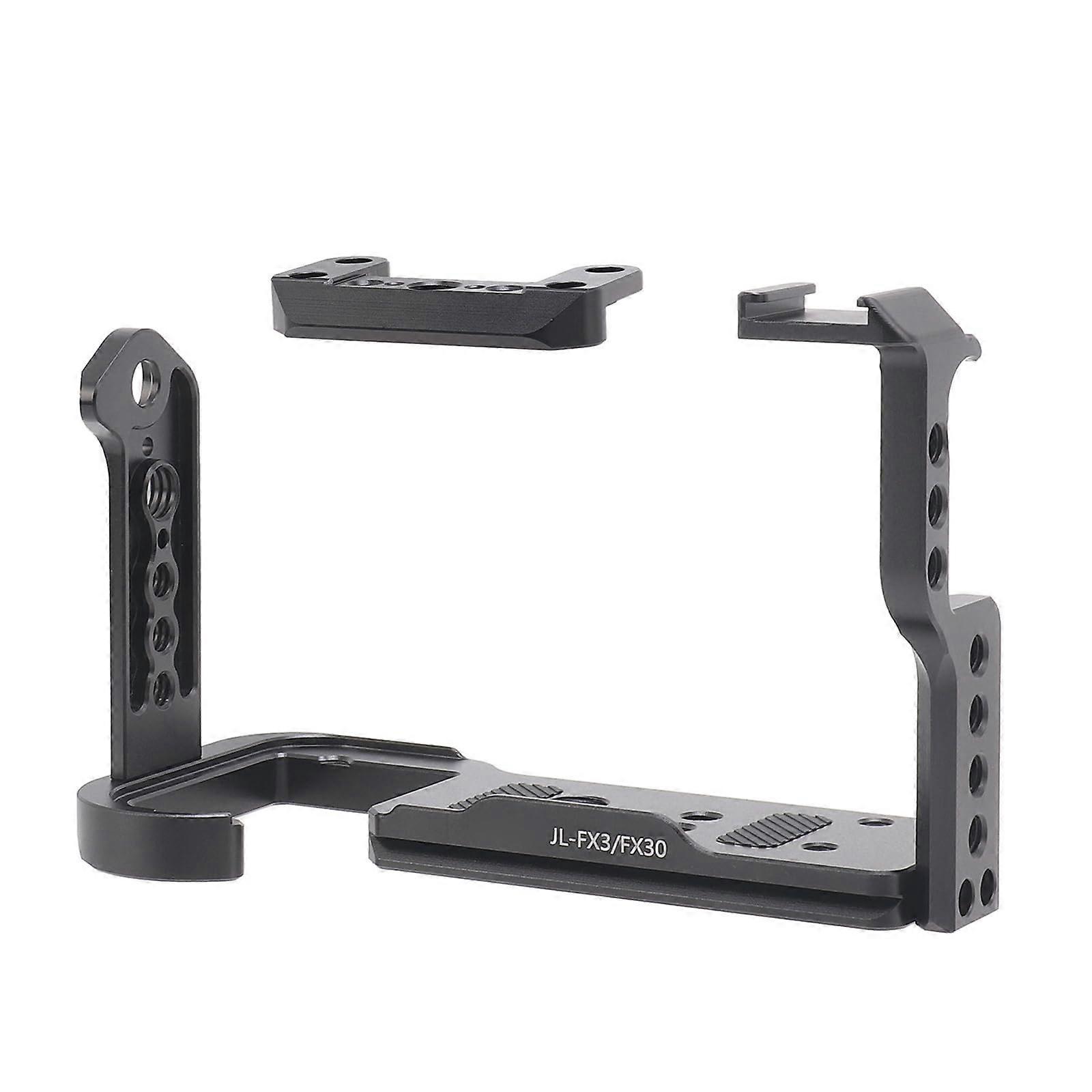 Camera Cage for Sony FX3 FX30 with MultiAccessory Mounts Lightweight Aluminum Protective Rig