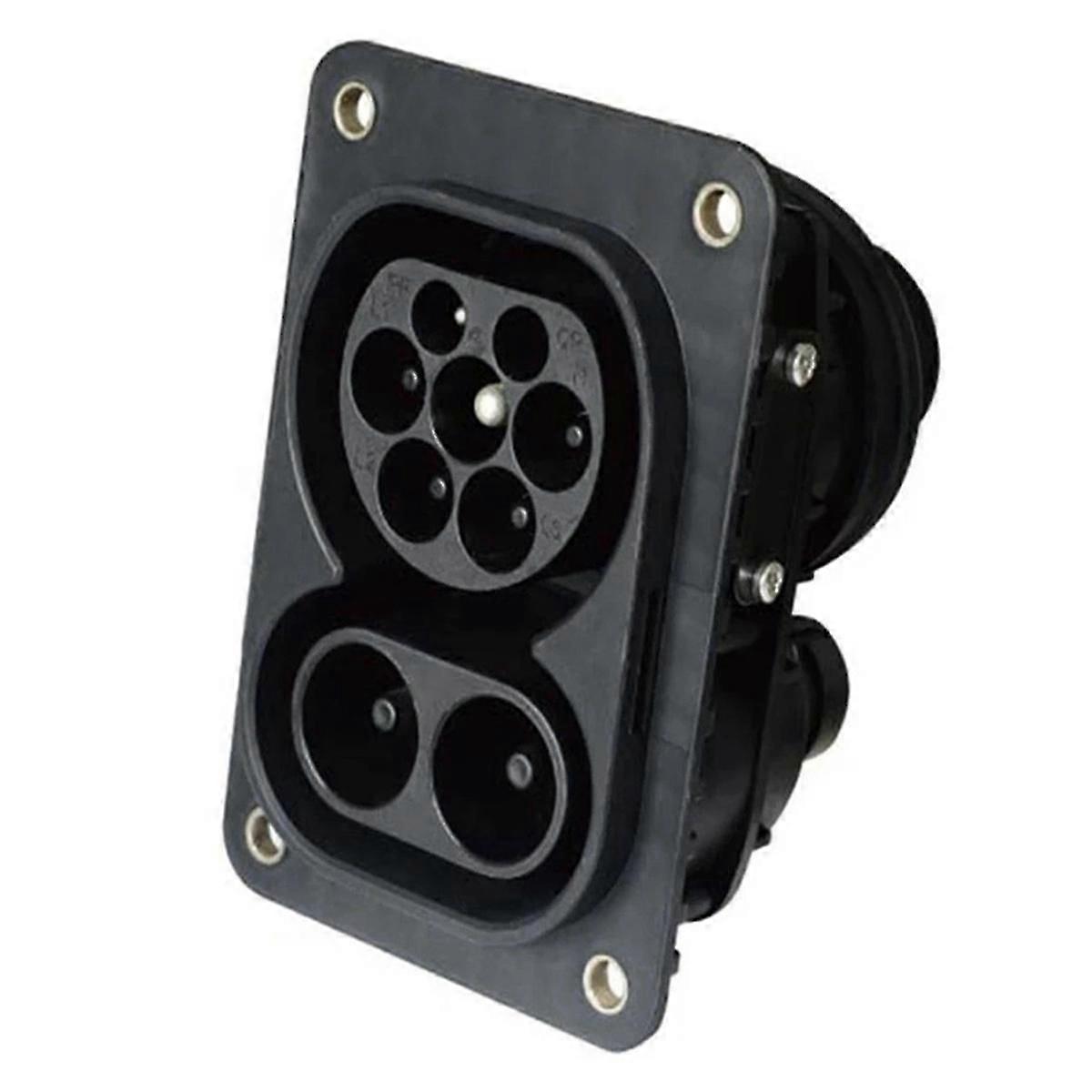 CCS Tipo 2 Ev Hembra Combo 2 Socket 1000V 62196-3 Carga rápida