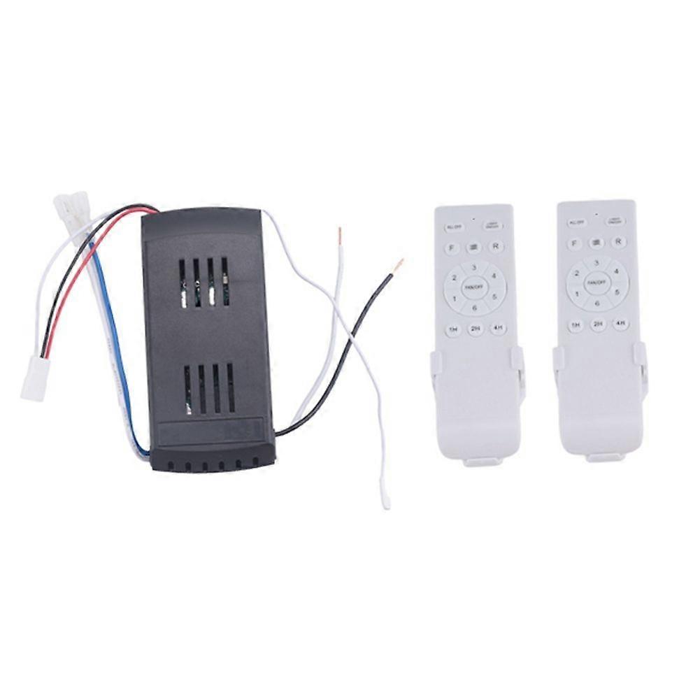 Universal Ceiling Fan Remote Control Kit 50W 6Speed Timing Function Replacement Remote for DC Ceiling Fans & Lights A
