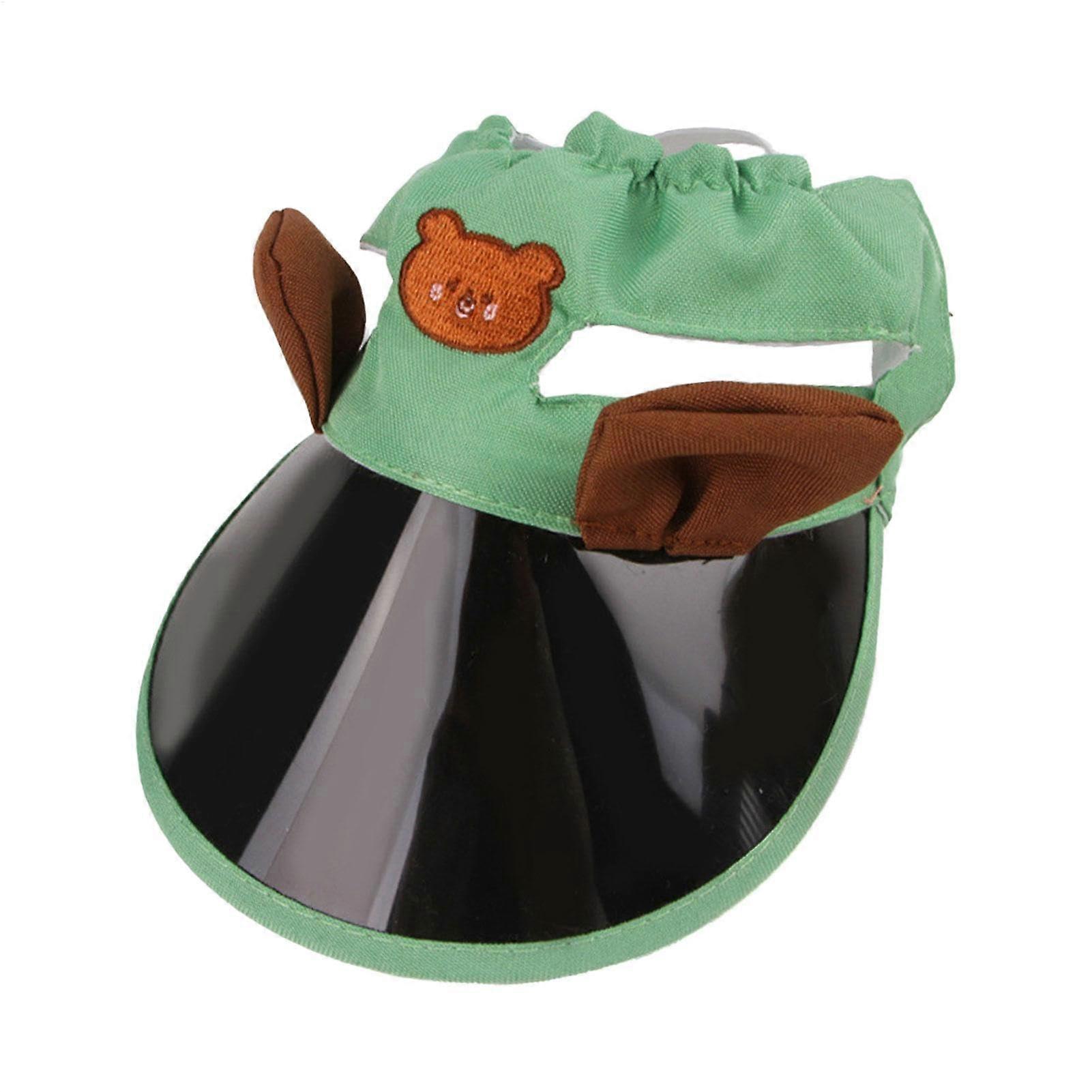 Dog Sun Hat with UV Protection Brim, Adjustable Strap, Breathable Cap for Small and Medium Pets