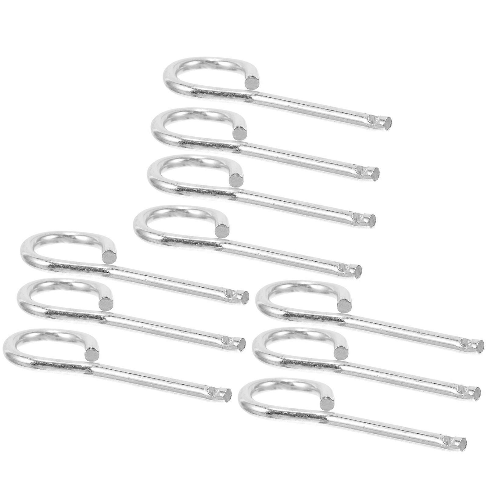 Silver Fire Extinguisher Lock Pins Iron Pull Pins 10Pcs Supply