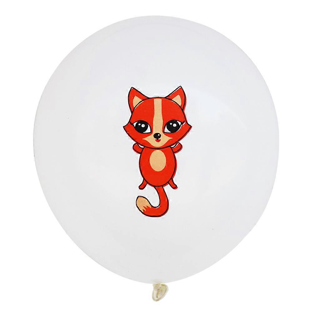 Latex Balloon 24Pcs Set for Decor with Assorted Colors Animal Theme