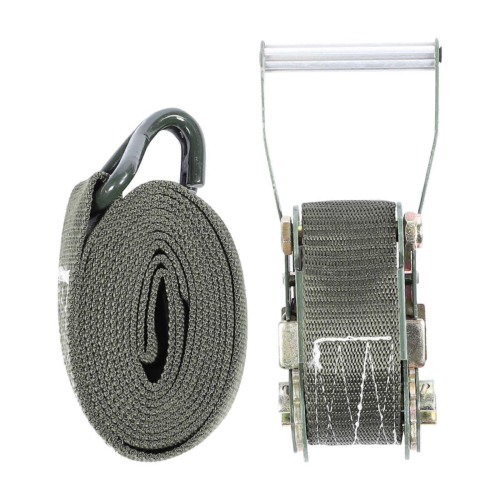 Ratchet Tie Down Strap Cargo Bundling Belt for Vehicle Securing 1Set