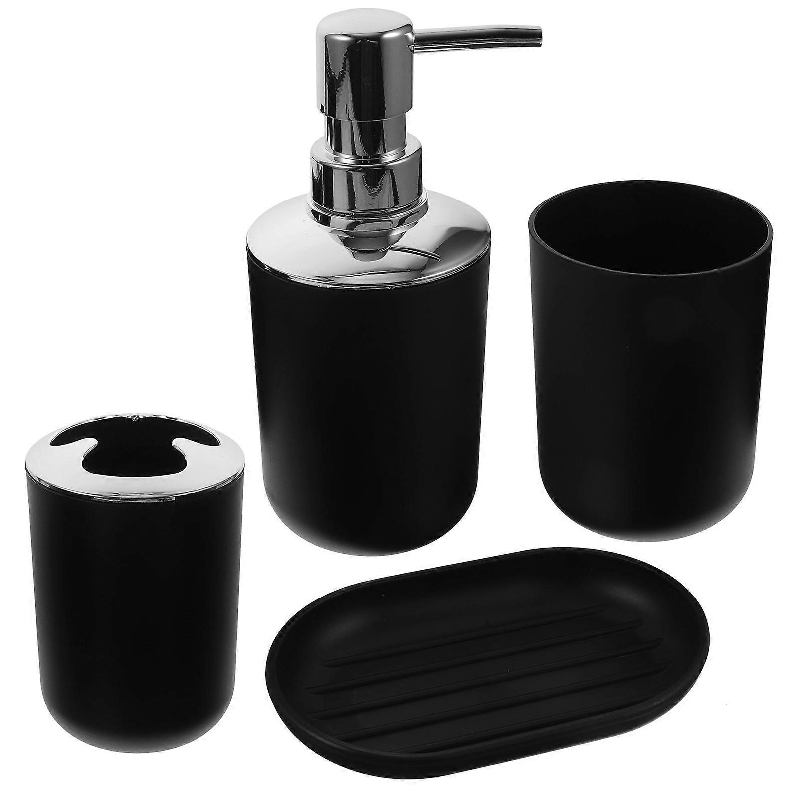 Plastic Cup Bathroom Washing Accessories for 3Sets Home Bathroom Use