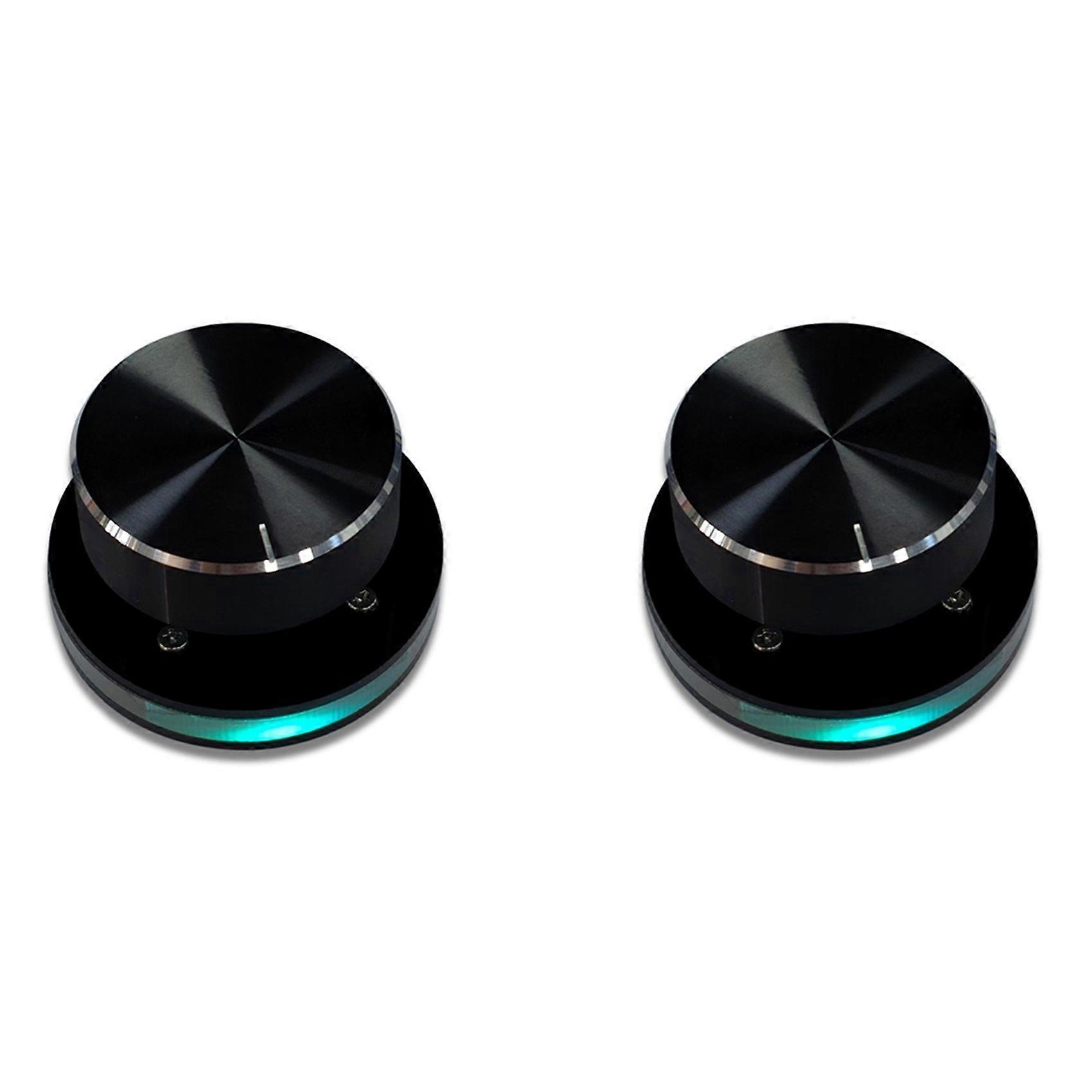 2X USB Volume Controller Computer USB Volume Adjustable Controller Support Shortcut Keys Customizable with RGB