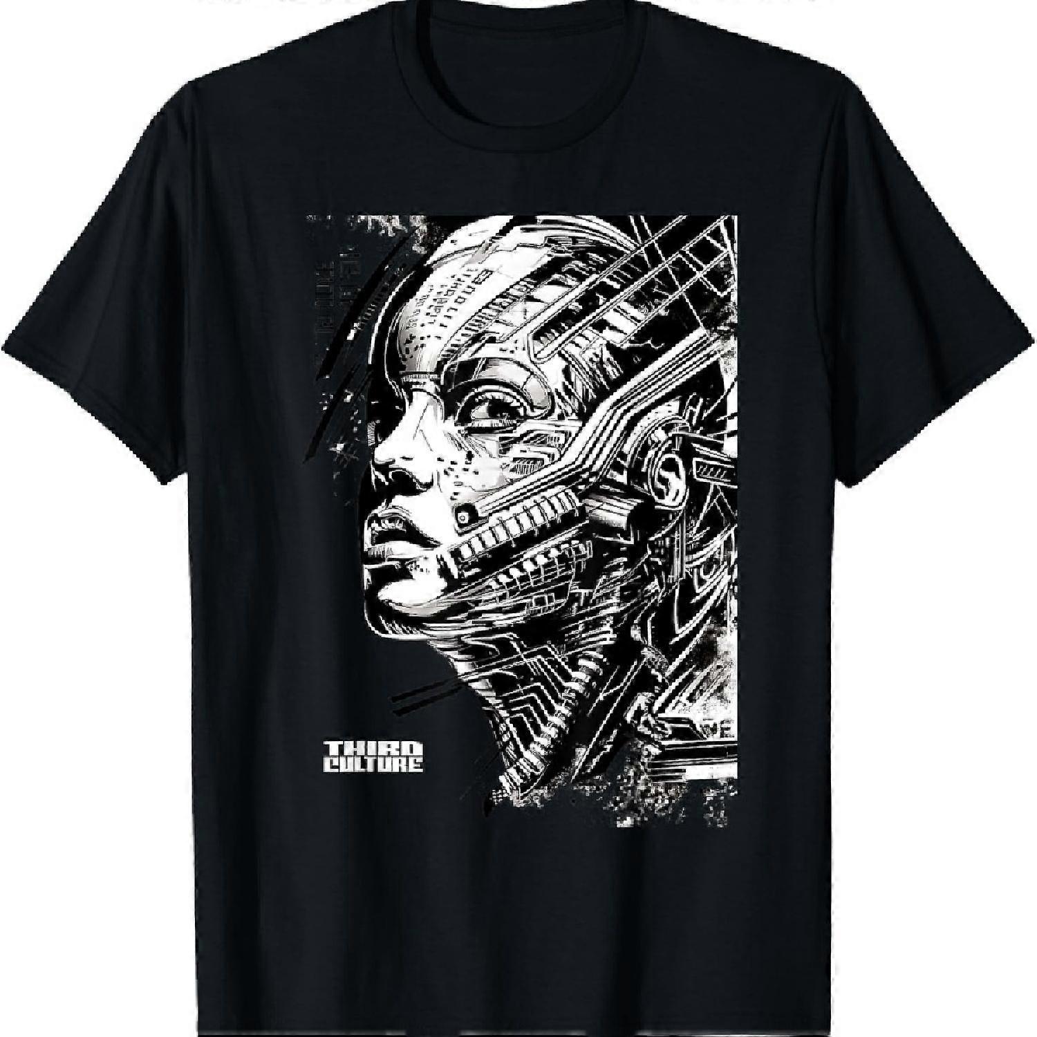 CYBERPUNK CYBORG FUTURE FACE T-Shirt