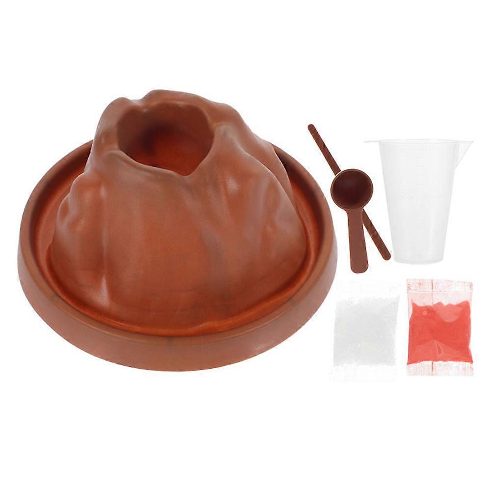 Volcanic Eruption Model Toy Set for Playing 1Set Assorted Color Plastic Science