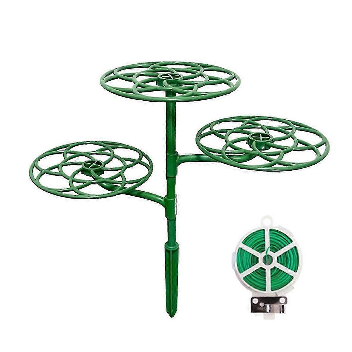 Sunflower Flower Support Stand Three-Layer Plant Support Rack