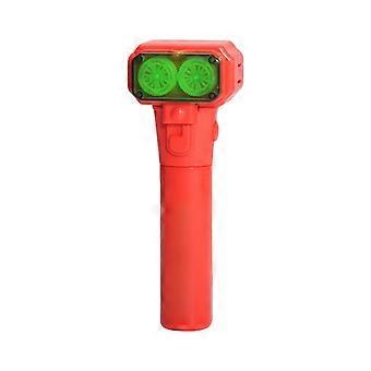 Volledig lichtgevende toverstaf met zender, oplaadbaar, lichtgevend touw, handzaam, lichtgevend voor buitenactiviteiten, rood