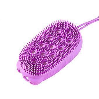Silicone Body Brush Exfoliating Bath Scrubber Shower Loofah Scalp Protection Gentle Deep Cleansing