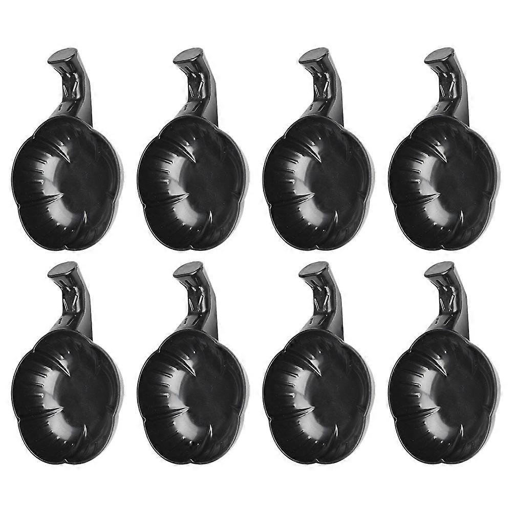 Black Ink Dish Plastic Calligraphy Holder for Brush Usage 12Pcs Set