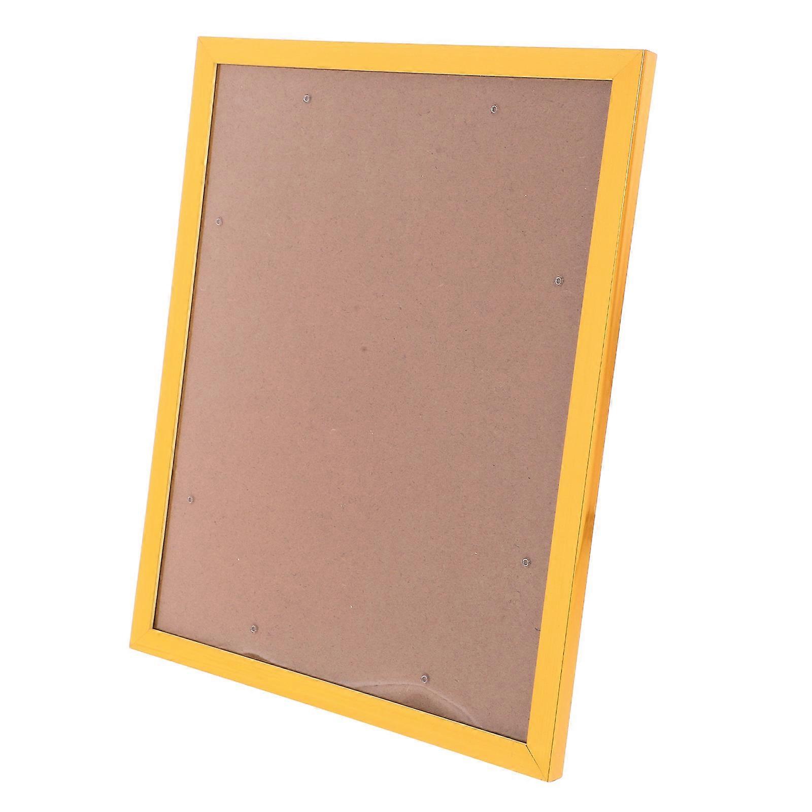 Gold Wall Hanging Picture Frames 2Pcs Rectangular Design Perfect For Home Decoration Poster Mounting