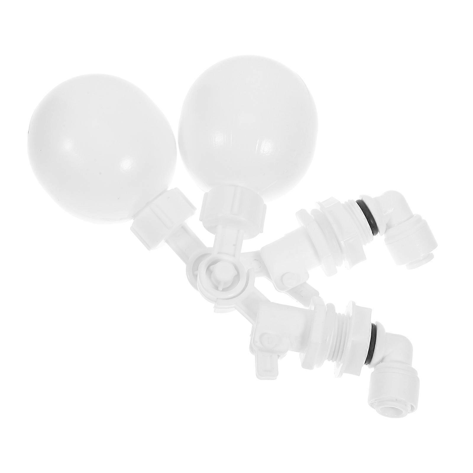 White Automatic Water Level Control Float Valve for Water Tanks 2Pcs