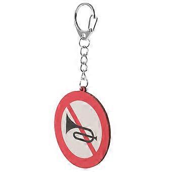 Schlüsselanhänger mit Verkehrsschild-Motiv, stylischer Schlüsselanhänger