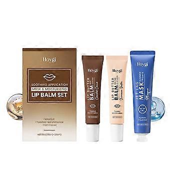 HOYGI face mask and lip balm gently cleanse pores, suitable for all skin types, and provide hydrating and moisturizing care.
