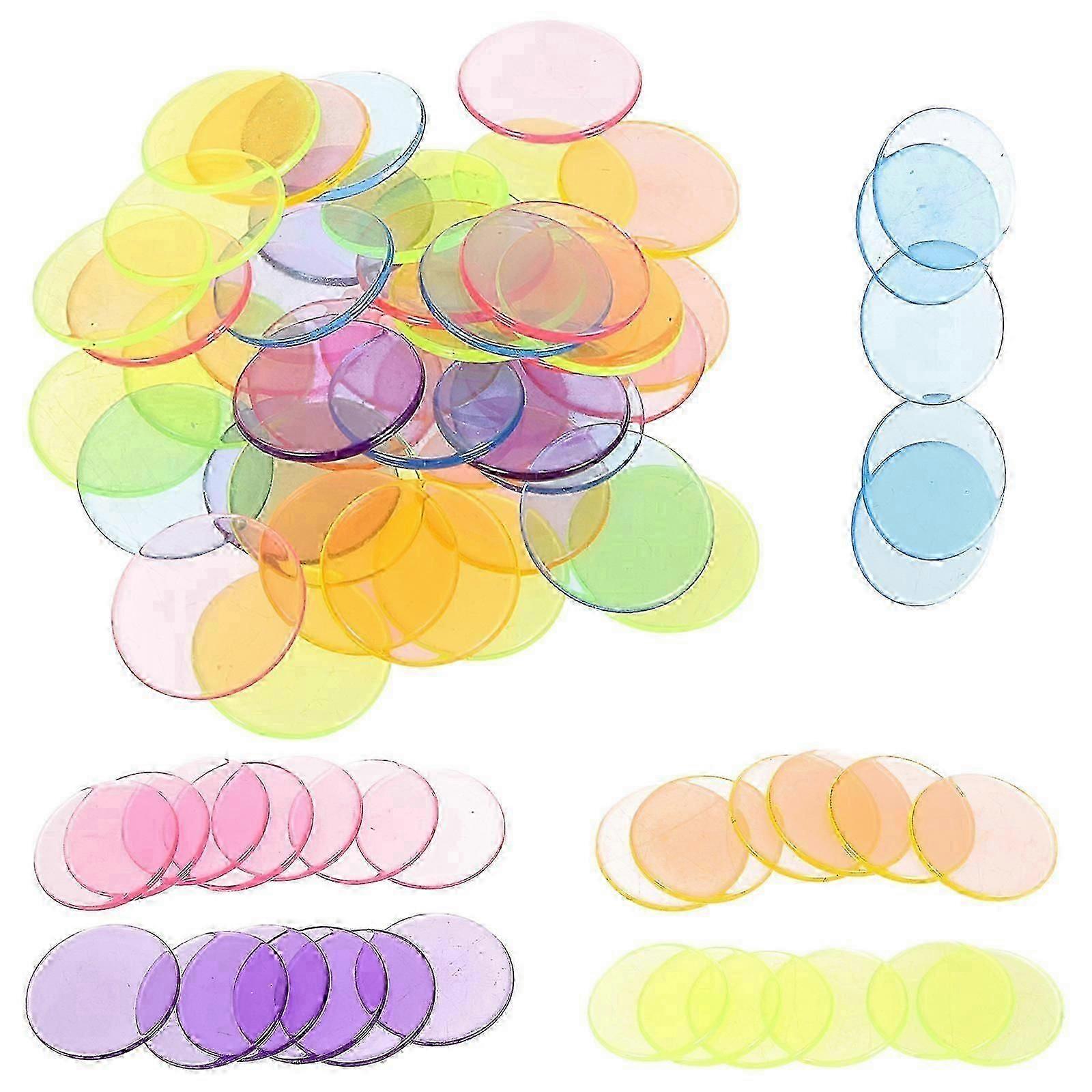 Chips Gaming Counting Chips for Playing Use 300Pcs Plastic Discs