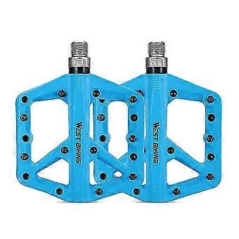 Pedales de bicicleta de nailon ultraligeros 2 rodamientos sellados Pedales de bicicleta Antideslizantes Impermeables Pedales de bicicleta anchos C