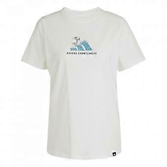 Adidas Damen-T-Shirt „Doodle Surf“