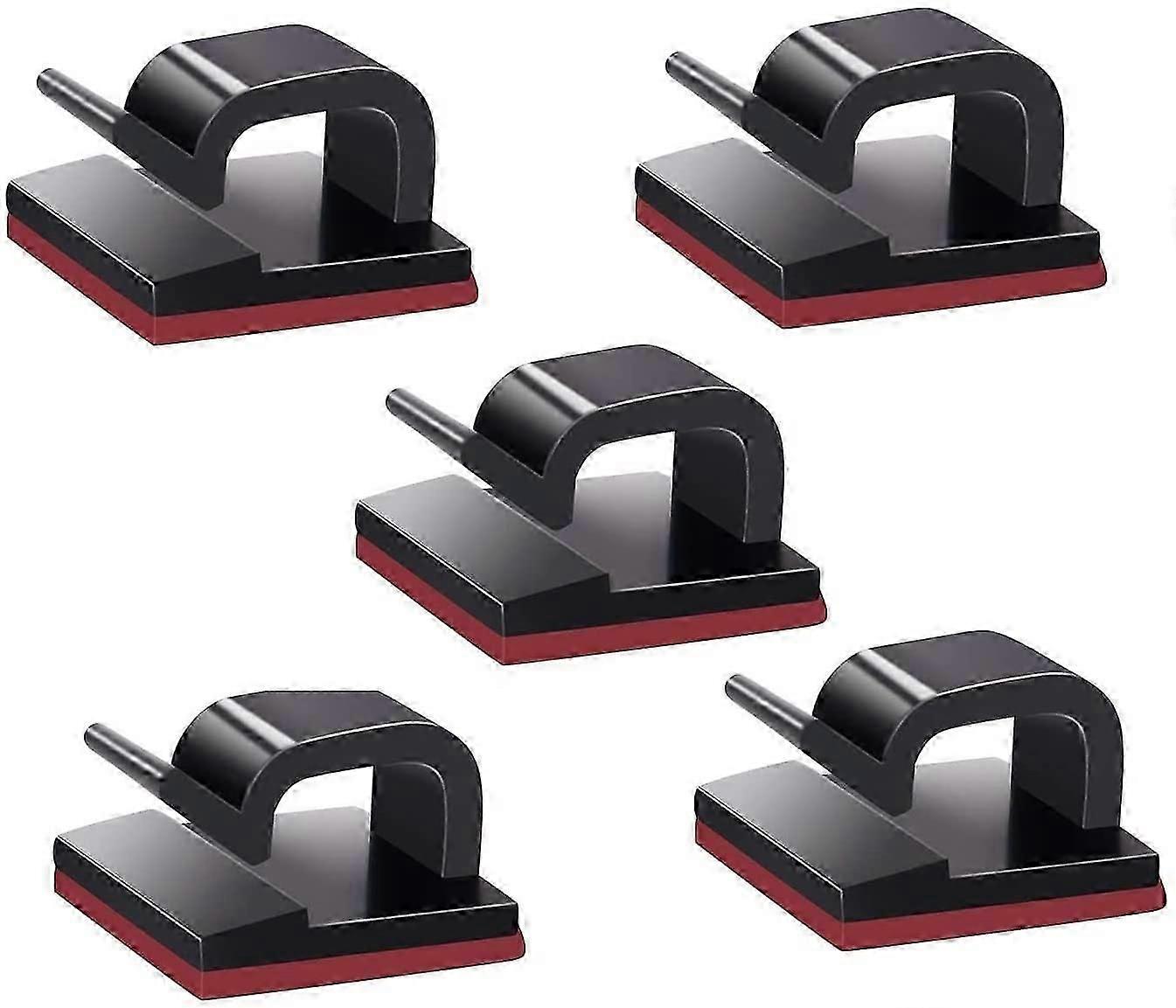 Self Adhesive Wire Clips, 100pcs Cable Organizers for Home Office, Strong Adhesive Cord Holders for Desks, Walls, Baseboards