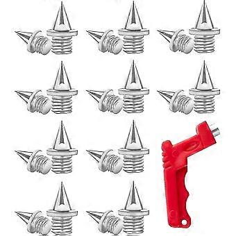 100 Pcs Track Spikes Remplacement Nails Spikes Avec Clé à Pointe Remplacement en acier inoxydable Pour Chaussures de sport Saut en longueur Athlétisme Sprint