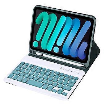Per iPad mini (2024) / mini (2021) Custodia in pelle per tastiera Bluetooth con slot per penna