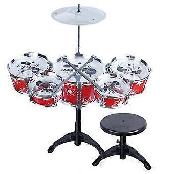 1 Set Percussie Instrument Speelgoed Eenvoudig te installeren Verdikt trommelvlies Stevig Duurzaam Gesimuleerd Ontdek muzikale talenten Plastic Kinderen Jazz Dru